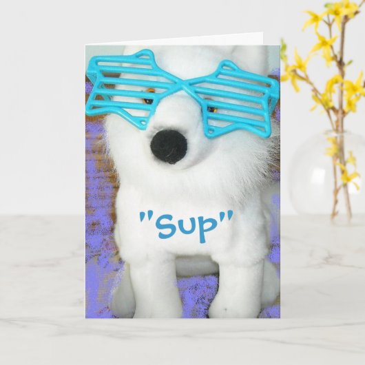 Denken Sie an Spaß Karte (Gelbe Blume)