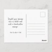 Denken Sie an Spring Blumen mit bearbeitbarem Text Postkarte (Rückseite)