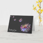 Denken Sie an Spritzer Lotus Blume Karte (Gelbe Blume)