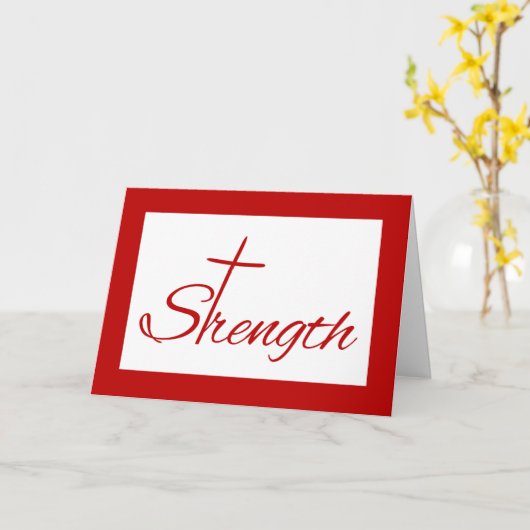 Denken Sie an Stärke und Psalm 19 14 Karte (Gelbe Blume)