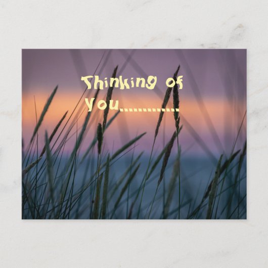 Denken Sie an Sunset einzigartig Postkarte (Vorderseite)