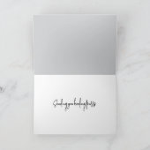 Denken Sie an Tabby Cat Sleeping on Ropes Karte (Innenseite)