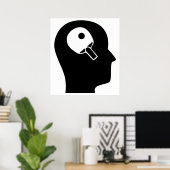 Denken Sie an Tischtennis Poster (Heimbüro)