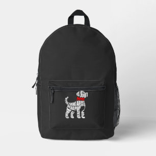Denken Sie an tote Welpen Weiß Bedruckter Rucksack