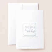 Denken Sie an Typografie Folienkarte (Rückseite mit Umschlag)