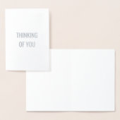 Denken Sie an Typografie Folienkarte (Anzeige)