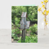 Denken Sie an Vintage Geburtshäuser Karte (Gelbe Blume)