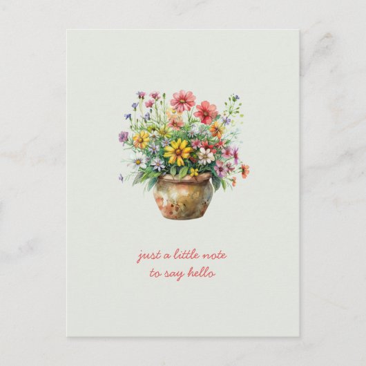 Denken Sie an Wildblumen Postkarte (Vorderseite)