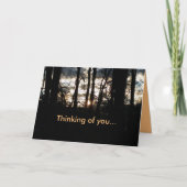 Denken Sie an Wintersonne Karte (Vorderseite)