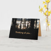 Denken Sie an Wintersonne Karte (Gelbe Blume)