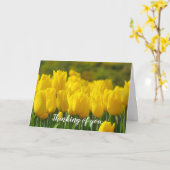 Denken Sie an Yellow Floral Modernes Beileid Karte (Gelbe Blume)