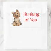 Denken Sie an Yorkshire Terrier Dog Stickers (Tasche)