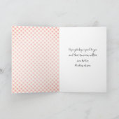 Denken Sie an You Gingham Teddy Bear Karte (Innenseite)