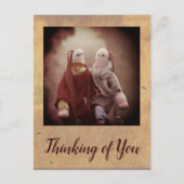 Denken Sie an zwei Rag Dolls Pals Postkarte (Vorderseite)