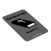 Denken Sie anders an gotGod316.com Bibel Magnet (Rechte Seite)