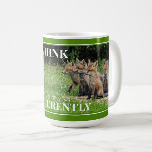Denken Sie anders Fox Kaffeetasse (VorderseiteRechts)