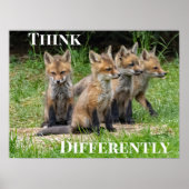 Denken Sie anders Fox Poster (Vorne)