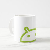 Denken Sie Android Kaffeetasse (Vorderseite Links)