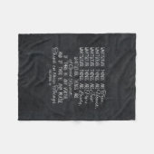 Denken Sie auf diese Sache-christlichem Fleecedecke (Vorderseite (Horizontal))