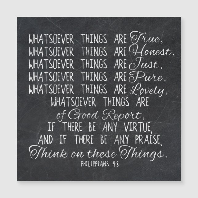 Denken Sie auf diese Sache-christlichem Magnetkarte (Vorderseite)