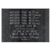 Denken Sie auf diese Sache-christlichem Schneidebrett (Vorderseite)