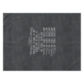 Denken Sie auf diese Sache-christlichem Tischdecke (Vorderseite (Horizontal))