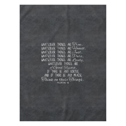 Denken Sie auf diese Sache-christlichem Tischdecke (Vorderseite)