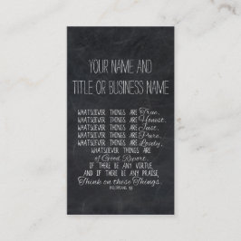 Denken Sie auf diese Sache-christlichem Visitenkarte