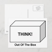 Denken Sie aus der Box Postkarte (Vorne/Hinten)