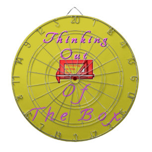 Denken Sie aus der Schachtel. Dartscheibe