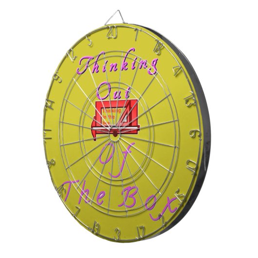 Denken Sie aus der Schachtel. Dartscheibe (Vorderseite rechts)