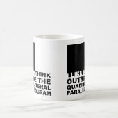 Denken Sie außerhalb der Box Funny Geek Nerd Tasse (Mittel)