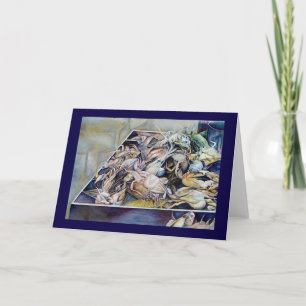 Denken Sie außerhalb der Box-Grußkarte nach Karte