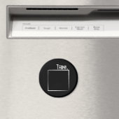 Denken Sie außerhalb der Box Literale Typografie Magnet (In Situ (Geschirrspüler))