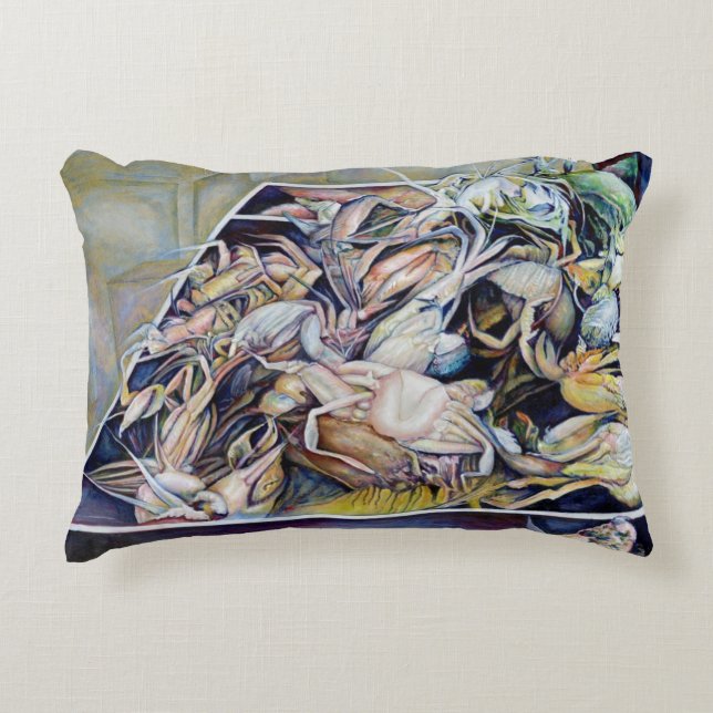 Denken Sie außerhalb der Box, Singapur Dekokissen (Vorderseite)