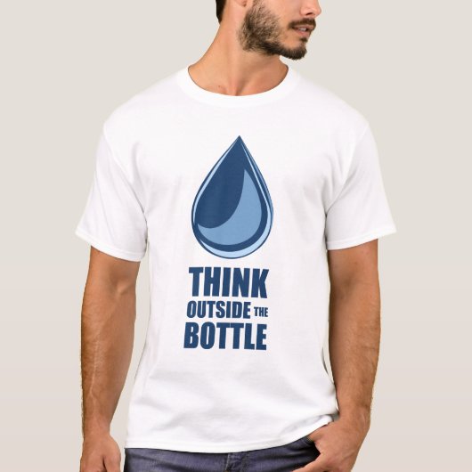 Denken Sie außerhalb der Flasche - der weiße T - T-Shirt (Vorderseite)