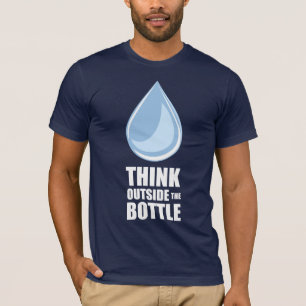 Denken Sie außerhalb der Flasche - die Marine-T - T-Shirt