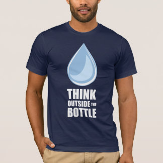 Denken Sie außerhalb der Flasche - die Marine-T - T-Shirt