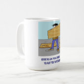 DENKEN Sie AUSSERHALB DER KASTEN-Tasse Kaffeetasse (Vorderseite Links)