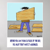 DENKEN SIE AUSSERHALB DES BOX-Posters Poster (Vorne)