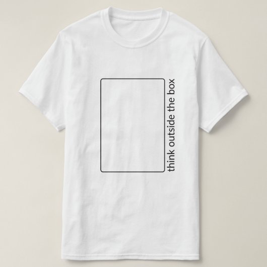 Denken Sie außerhalb des Kasten-T - Shirt (Design vorne)