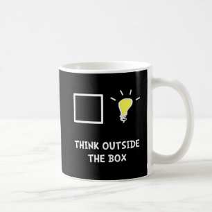 Denken Sie außerhalb des Kastens Kaffeetasse