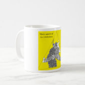 Denken Sie außerhalb des Tetraeders Kaffeetasse (Vorderseite Links)