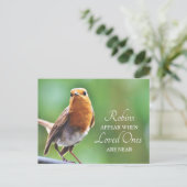 Denken Sie | Beileid Condolence Postkarte (Stehend Vorderseite)