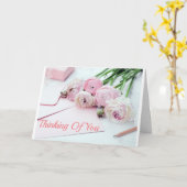 **DENKEN SIE** BEILEID-NACHRICHT KARTE (Gelbe Blume)