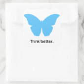 Denken Sie besser an MorphOS Quadratischer Aufkleber (Tasche)