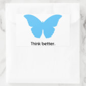 Denken Sie besser an MorphOS Rechteckiger Aufkleber (Tasche)