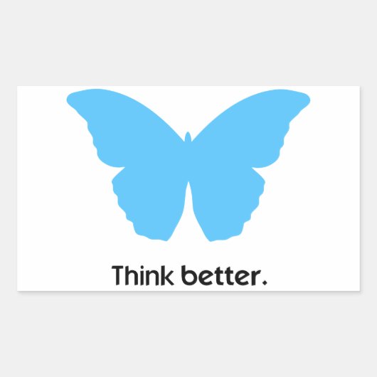 Denken Sie besser an MorphOS Rechteckiger Aufkleber (Vorderseite)