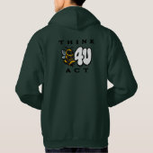 Denken Sie bevor Sie handeln Hoodie (Rückseite)