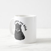Denken Sie bevor Sie klicken - Cyber-Sicherheit Kaffeetasse (Vorderseite Links)